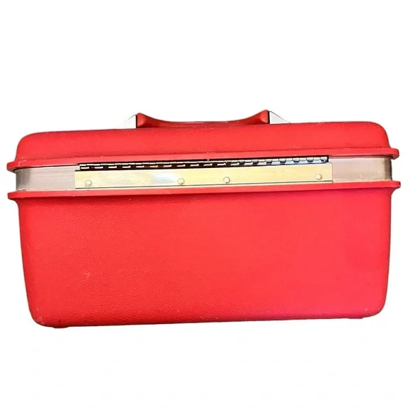 Vintage Samsonite Royal Traveller Montebello Hard Train Case Mirror 14" - Picture 3 of 6